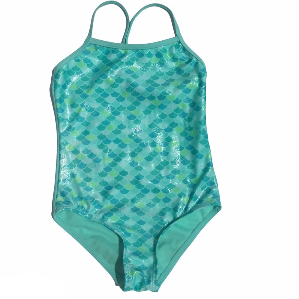 Wonder Nation Aqua Mint Bathing Suit XS/XCH (4-5)